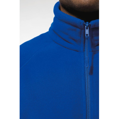 Men's microfleece zip jacket with raglan sleeves